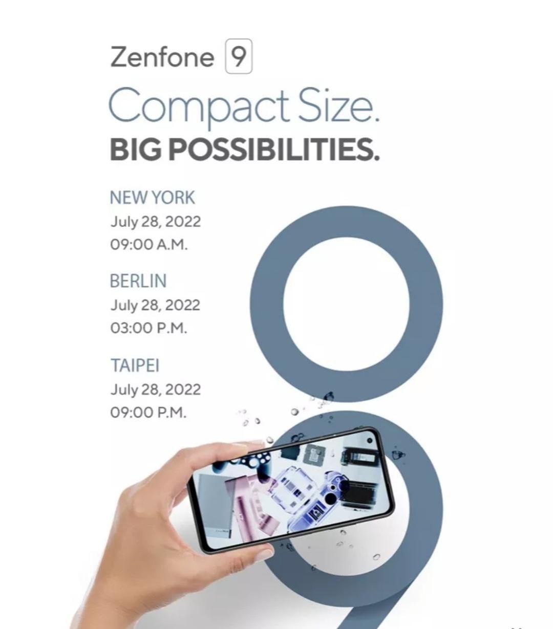 华硕小屏旗舰Zenfone 9海报公布:支持IP68、有3.5mm耳机孔(图1)