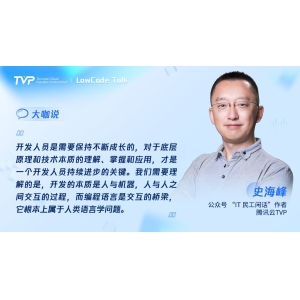 TVP尖峰对话：透过喧嚣探寻低代码的技术本我